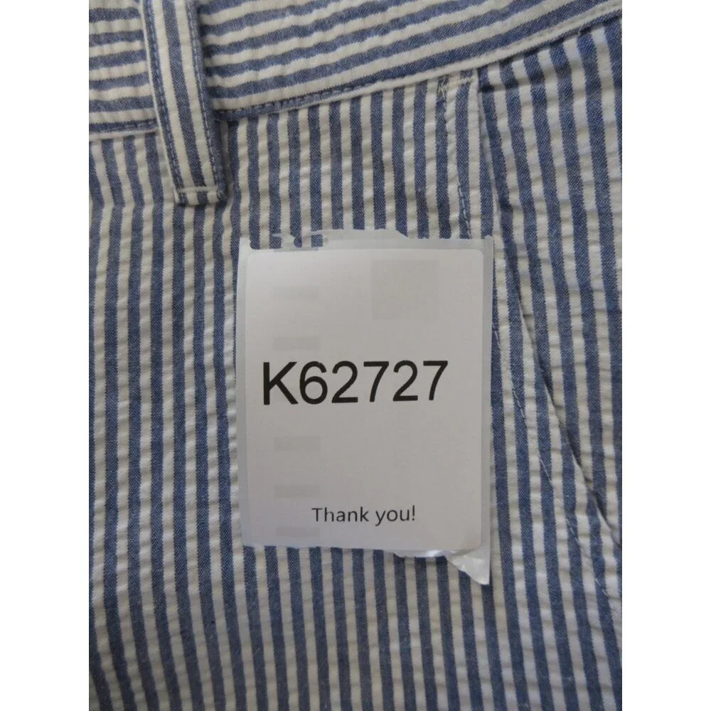 American Apparel Shorts 36 Seersucker Striped Chino Y2K Preppy Summer